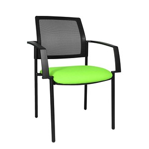 2 Topstar Besucherstühle BtoB 10 BB200A G050 grün, schwarz Stoff