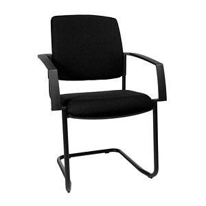 2 Topstar Besucherstühle BtoB 20 BB300A G20 schwarz Stoff