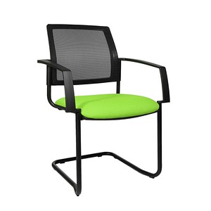 2 Topstar Besucherstühle BtoB 20 BB400A G050 grün, schwarz Stoff