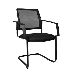 2 Topstar Besucherstühle BtoB 20 BB400A G200 schwarz Stoff