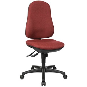 Topstar Bürostuhl Support SY, 8550 G27 bordeaux, schwarz Stoff