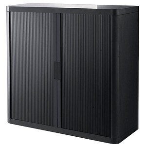 PAPERFLOW Rollladenschrank schwarz ohne Fachböden 110,0 x 41,5 x 104,0 cm