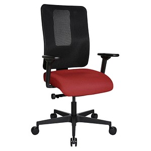 Topstar Bürostuhl Sitness Open X (N) Deluxe mit Schiebesitz, OX30WTW2 T210 burgundrot, schwarz, schwarz Stoff