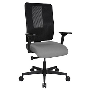 Topstar Bürostuhl Sitness Open X (N) Deluxe mit Schiebesitz, OX30WTW2 T230 hellgrau, schwarz, schwarz Stoff