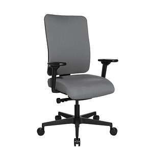 Topstar Bürostuhl Sitness Open X (P) Deluxe mit Schiebesitz, OX60WTW2 T23 hellgrau, schwarz Stoff