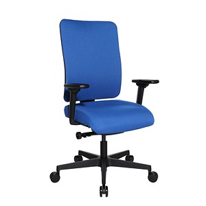Topstar Bürostuhl Sitness Open X (P) Deluxe mit Schiebesitz, OX60WTW2 T26 blau, schwarz Stoff