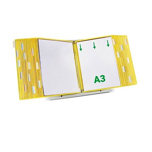 tarifold Sichttafelsystem 433404 DIN A3 gelb mit 40 St. Sichttafeln
