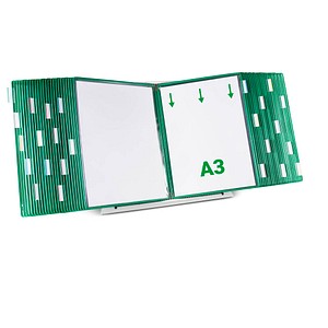 tarifold Sichttafelsystem 433505 DIN A3 grün mit 50 St. Sichttafeln