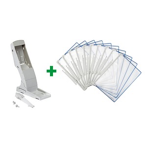 tarifold Sichttafelsystem Erweiterungselement Design 734351 DIN A4 blau mit 10 St. Sichttafeln