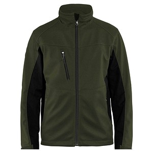 BLAKLÄDER® unisex Softshelljacke 4950 olivegrün, schwarz Größe M