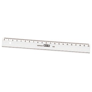 Lineal PS 20cm transparent 