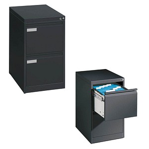 CP C 2000 Acurado Hängeregistraturschrank anthrazit mit 2 Schubladen 43,3 x 59,0 x 73,3 cm