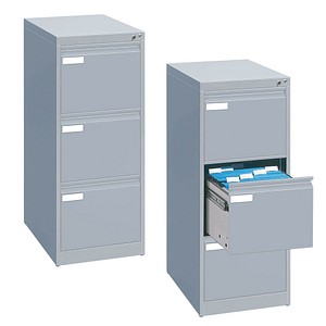 CP C 2000 Acurado Hängeregistraturschrank silber mit 3 Schubladen 43,3 x 59,0 x 104,5 cm