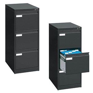 CP C 2000 Acurado Hängeregistraturschrank anthrazit mit 3 Schubladen 43,3 x 59,0 x 104,5 cm