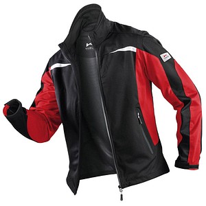 KÜBLER® unisex Arbeitsjacke 1141 schwarz, rot Größe XL