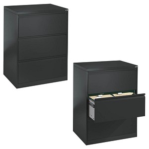 CP C 2000 Acurado Hängeregistraturschrank grau mit 3 Schubladen 78,7 x 59,0 x 104,5 cm