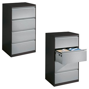 CP C 2000 Acurado Hängeregistraturschrank grau, dunkelgrau mit 4 Schubladen 78,7 x 59,0 x 135,7 cm