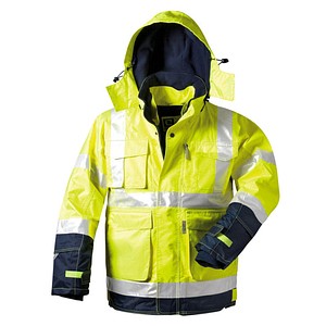 elysee® unisex Warnjacke BENJAMIN gelb, marine Größe 2XL