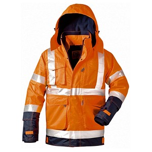 elysee® unisex Warnjacke PHILIPP orange, marine Größe XL