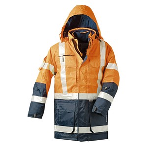 elysee® Herren Warnjacke WALLACE orange, marine Größe 3XL