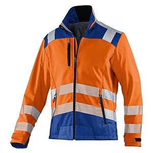 KÜBLER® unisex Warnjacke REFLECTIQ orange, kornblau Größe 4XL