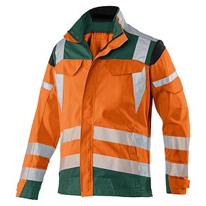 KÜBLER® unisex Warnjacke REFLECTIQ orange, moosgrün Größe 54