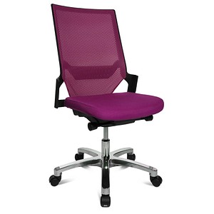 Topstar Bürostuhl Autosynchron®-1 Alu, AU1090 T33 violett, alu Stoff