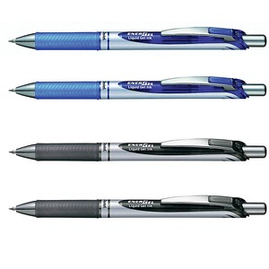 4 Pentel EnerGel BL 77 Gelschreiber schwarz, blau 0,35 mm, Schreibfarbe: farbsortiert