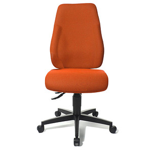 Topstar Bürostuhl Lady Sitness®, LTOBK BC4 orange, schwarz Stoff