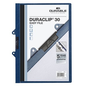 DURABLE DURACLIP 30 EASY FILE Blau Präsentations-Mappe (222907)