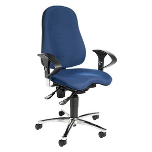 Topstar Bürostuhl Sitness® 10, SI59UG26 blau, chrom Stoff