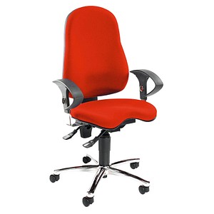 Topstar Bürostuhl Sitness® 10, SI59UG21 rot, chrom Stoff