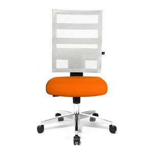 Topstar Bürostuhl X-Pander, 9590T343 orange, weiß, alu Stoff