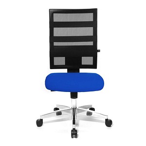 Topstar Bürostuhl X-Pander, 9590T380 blau, schwarz, alu Stoff