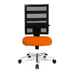 Topstar Bürostuhl X-Pander, 9590T340 orange, schwarz, alu Stoff
