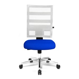 Topstar Bürostuhl X-Pander, 9590T383 blau, weiß, alu Stoff