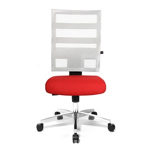 Topstar Bürostuhl X-Pander, 9590T313 rot, weiß, alu Stoff