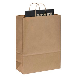 50 VP Tragetaschen Toptwist braun 32,0 x 42,0 cm