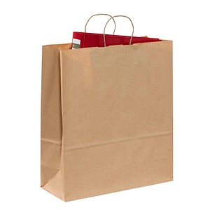 50 VP Tragetaschen Toptwist braun 40,0 x 45,0 cm