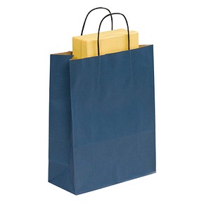 50 VP Tragetaschen Toptwist blau 24,0 x 31,0 cm