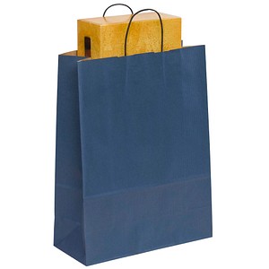 50 VP Tragetaschen Toptwist blau 32,0 x 42,0 cm