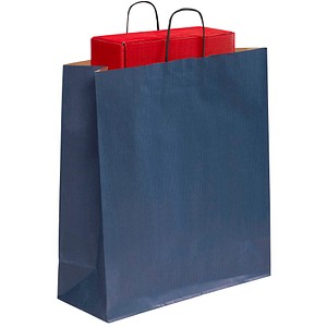 50 VP Tragetaschen Toptwist blau 40,0 x 45,0 cm