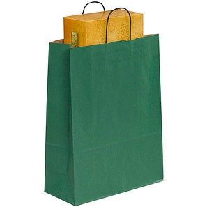 50 VP Tragetaschen Toptwist grün 32,0 x 42,0 cm