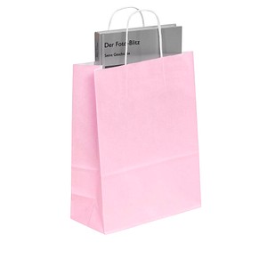 50 VP Tragetaschen Toptwist pink 24,0 x 31,0 cm