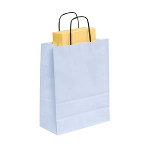 50 VP Tragetaschen Toptwist hellblau 24,0 x 31,0 cm