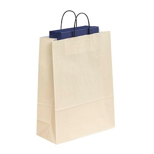 50 VP Tragetaschen Toptwist ivory 32,0 x 42,0 cm