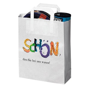 250 VP Tragetaschen Topcraft weiß 26,0 x 33,0 cm