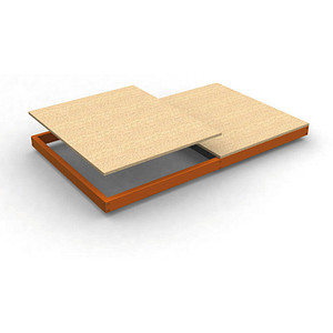 Simon Rack Stahlträger mit HDF-Fachboden ECOFORTE EA 2406 orange 240,0 x 90,0 cm