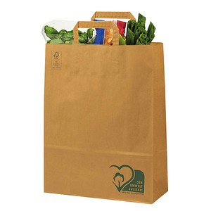 50 VP Tragetaschen braun 32,0 x 42,0 cm