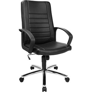 Topstar Chefsessel Premium Point 100, 7909D60 schwarz, chrom Kunstleder